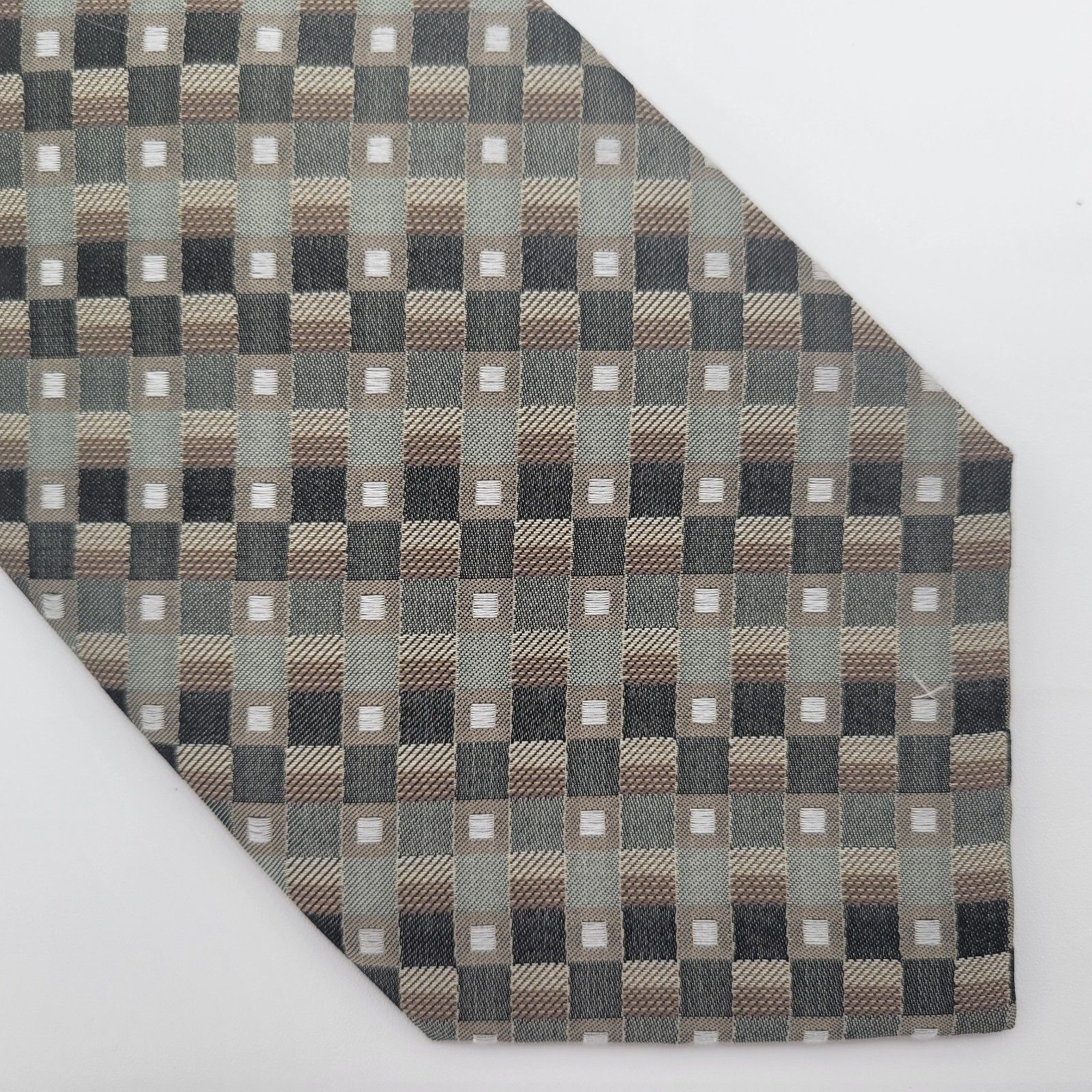 Nwot Joseph  Feiss Mens Gold Embroidered Silk Tie Os
